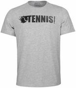 Koszulki sportowe męskie - HEAD Font T-Shirt M Grey Melange 2021 - miniaturka - grafika 1