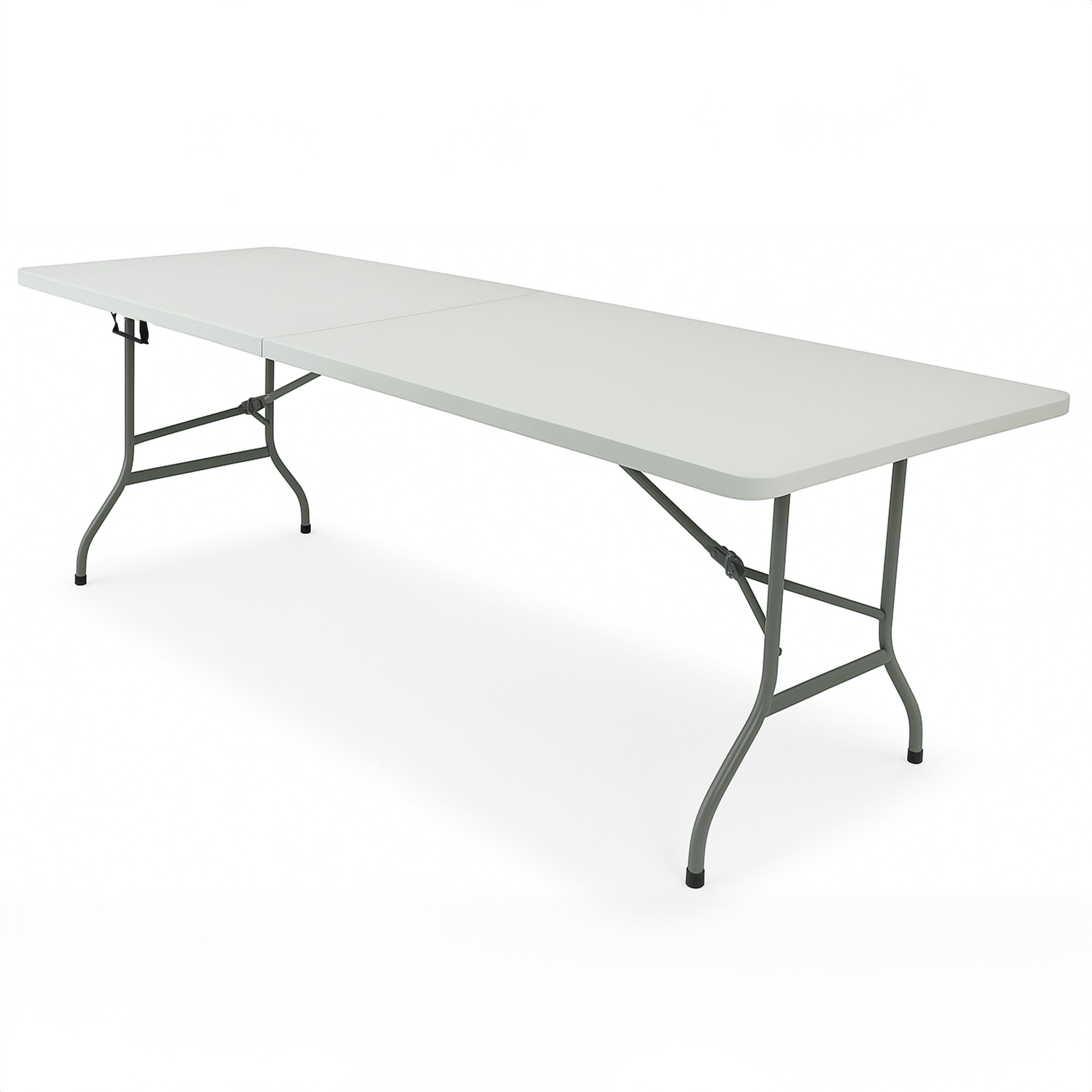 Stół ogrodowy biały PARTY składany w walizkę 240x76x74 cm cateringowy