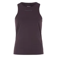 Koszulki i topy damskie - Damska koszulka bez rękawów CRAFT CORE ESSENCE SINGLET 2 W 1915290-499000 – Fioletowy - miniaturka - grafika 1