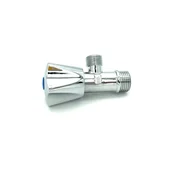 Zawory i kraniki - Fluvius Zawór kątowy grzybkowy 1/2 x 3/8 - miniaturka - grafika 1