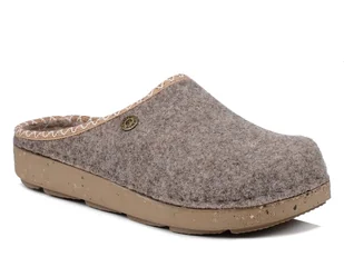 Ciepłe kapcie damskie filcowe pantofle domowe zakryte Inblu ED-31 beżowe-36 - Kapcie damskie - miniaturka - grafika 1