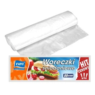 Woreczek śniadaniowy 17 x 27 cm - 80 sztuk Ravi - Folia, papier śniadaniowy, serwetki - miniaturka - grafika 1