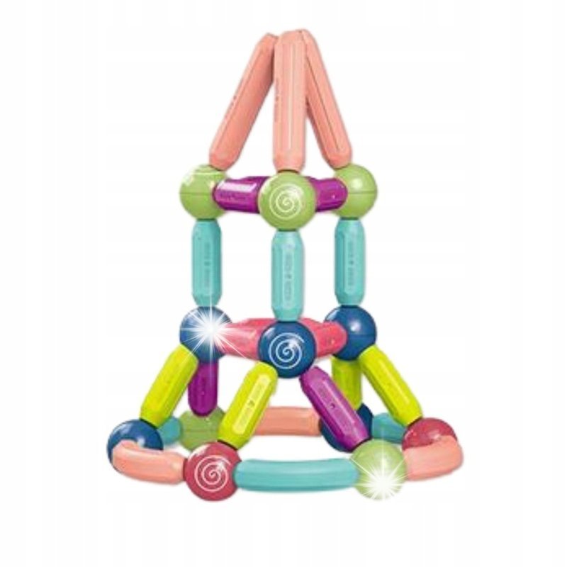 DUŻE KLOCKI MAGNETYCZNE KONSTRUKCYJNE XXL UKŁADANKA GRUBE BEZPIECZNE 36el