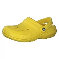 Kapcie damskie - Crocs Uniseks klasyczne chodaki z podszewką dla mężczyzn i kobiet | ciepłe i rozmyte kapcie, cytrynowy - 44/47 EU - miniaturka - grafika 1