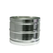 Rury i kanały wentylacyjne - EQUATION Złączka ocynkowana 125 mm - miniaturka - grafika 1