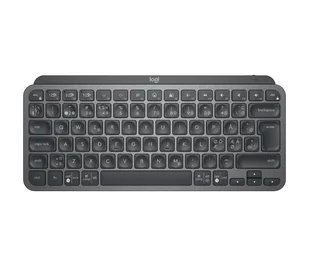 Logitech MX Keys Mini Minimalist Wireless Illuminated Keyboard klawiatura RF Wireless + Bluetooth QWERTY Skandynawia Grafitowy - Klawiatury - miniaturka - grafika 1