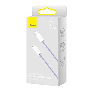 Baseus Dynamic 2 Series kabel do szybkiego ładowania USB-C - Lightning 20W 480Mb/s 2m fioletowy - Kable USB - miniaturka - grafika 5