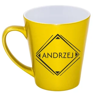 Kubek latte złoty z imieniem Andrzej, prezent dla Andrzeja, 8 - Kubki Kubek latte złoty z imieniem Andrzej, prezent dla Andrzeja, 8 - Kubki - miniaturka - grafika 1