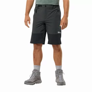 Spodenki męskie - Męskie spodenki softshellowe Jack Wolfskin ANDUR SHORT M phantom - 46 - grafika 1