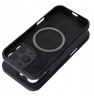 Etui i futerały do telefonów - Futerał SILICONE 2mm do IPHONE 15 Pro kompatybilny z MagSafe czarny - miniaturka - grafika 1