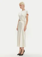 Sukienki - Imperial Sukienka koktajlowa ADQJIBA Écru Regular Fit - miniaturka - grafika 1