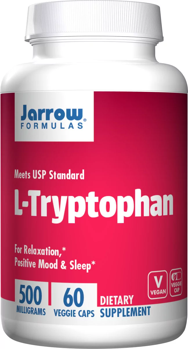 JARROW FORMULAS LTryptofan 500 mg 60 kapsułek