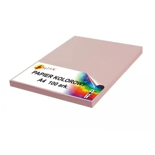 Papier kolorowy A4 120g brudny róż 100 arkuszy - Szkolne artykuły papiernicze - miniaturka - grafika 1