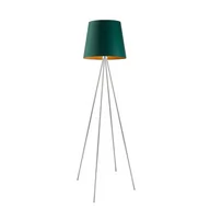 Lampy stojące - LYSNE, lampa podłogowa PANAMA, zieleń butelkowa ze złotym wnętrzem - miniaturka - grafika 1