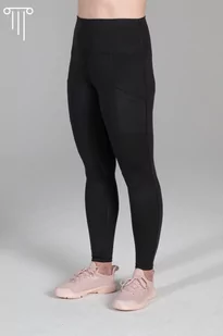 Antycellulitowe wyszczuplające legginsy z kieszeniami figura kolumna 2XL / Czarny - Legginsy - miniaturka - grafika 1