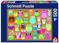 Puzzle - Schmidt Spiele 58196 Eulen-Collage, 500 części - miniaturka - grafika 1