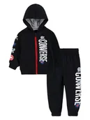 Bluzy i sweterki niemowlęce - Converse 2-częściowy zestaw w kolorze czarnym - miniaturka - grafika 1