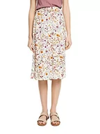 Spódnice - ESPRIT Kwiatowa spódnica midi z falbanką, kremowy beżowy, 44 - miniaturka - grafika 1