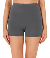 Legginsy - Legginsy damskie getry szorty kolarki bawełna MS10-358 Szary XL - miniaturka - grafika 1