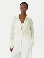 Koszule damskie - Patrizia Pepe Koszula 8C0703/A156-Y478 Żółty Regular Fit - miniaturka - grafika 1