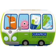 Szczoteczki do zębów dla dzieci - Curaprox Kids, zestaw podróżny, zielony - miniaturka - grafika 1