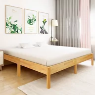 Łóżka - vidaXL Rama łóżka z litego drewna dębowego, 200 x 200 cm - miniaturka - grafika 1