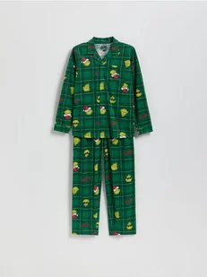 Reserved - Świąteczna piżama Grinch - zielony - Skarpetki dla dzieci - miniaturka - grafika 1