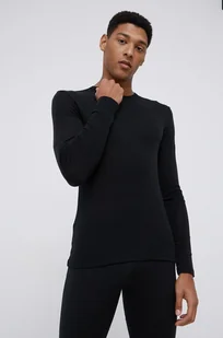 Icebreaker longsleeve funkcyjny wełniany kolor czarny - Bielizna sportowa męska - miniaturka - grafika 1