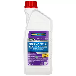 RAVENOL OTC Coolant Antifreeze C12+ Premix 1.5L - fioletowy gotowy płyn do chłodnic - Płyny chłodnicze - miniaturka - grafika 1