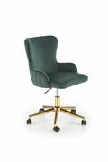 Fotele i krzesła biurowe - TIMOTEO fotel gabinetowy Halmar ciemny zielony - miniaturka - grafika 1