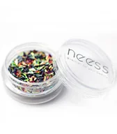 Lakiery do paznokci - Neess Blink Jet, ozdoba na paznokcie trójkąty Złoto-Zielone, 1 g - miniaturka - grafika 1