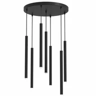 Lampy sufitowe - Lampa wisząca MONZA BLACK 7xG9 max 8W LED - miniaturka - grafika 1