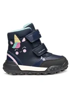 Buty dla dziewczynek - Geox Śniegowce B Trekkyup B Ab B566MD 054FU C4002 M Granatowy - miniaturka - grafika 1