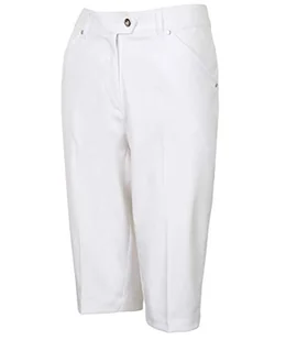 Island Green Island Green Golf IGLSHO1681SS damskie wygodne dopasowanie stretch golf sportowe bermudy szorty, biały, rozmiar 16 IGLSHO1681SS_WHIT_16 - Spodenki damskie - miniaturka - grafika 1