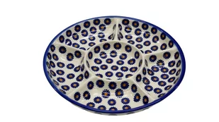 Ceramiczna półmisek dzielony Ceramika Bolesławiec - Miski i półmiski - miniaturka - grafika 1