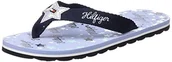 Klapki i japonki damskie - Tommy Hilfiger Damskie japonki M3285arlow 2D, Niebieski Midnight Silver 403, 39 eu - miniaturka - grafika 1