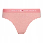 Majtki damskie - TOMMY HILFIGER BIKINI DAMSKIE MAJTKI 1P RÓZOWE r.XS - miniaturka - grafika 1