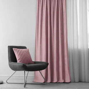 Zasłona MILANA kolor różowy styl klasyczny tunel 5 cm szenila 140x245 homede - CURT/HOM/MILANA/CHENILLE/TUNNEL/ROSE/140x245 - Zasłony - miniaturka - grafika 3