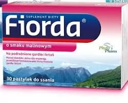 PhytoPharm Fiorda o smaku malinowym x 30 pastylek do ssania - Przeziębienie i grypa - miniaturka - grafika 1