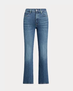 Spodnie damskie - RALPH LAUREN Niebieskie jeansy z prostymi nogawkami rozmiar 25 - grafika 1