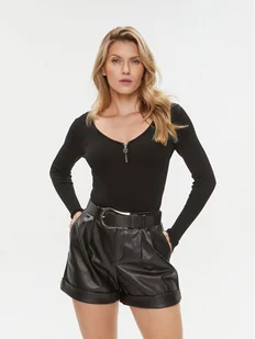 Morgan Sweter 232-MBANZA Czarny Slim Fit - Swetry damskie - miniaturka - grafika 1