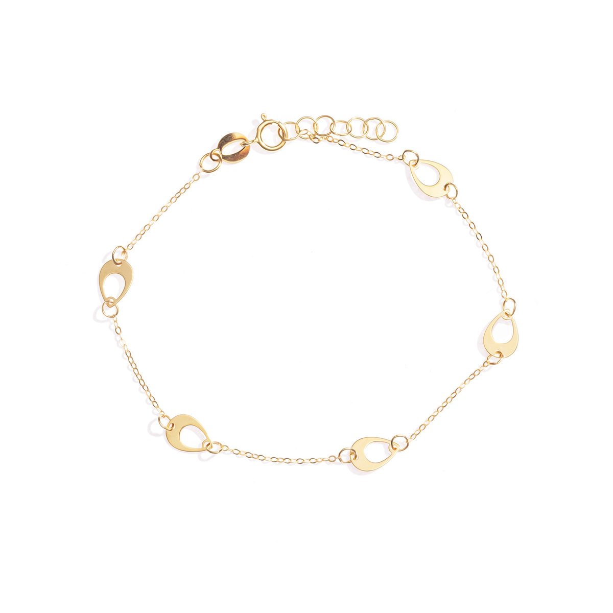 Złota bransoletka 585 Tears