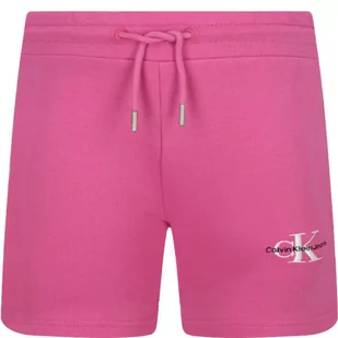 CALVIN KLEIN JEANS Szorty | Regular Fit - Spodnie i spodenki dla dziewczynek - miniaturka - grafika 1