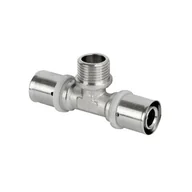 Łączniki, trójniki, kształtki - Trójnik Pex zaprasowany 16 x 1/2 x 16 gwint zewnętrzny - miniaturka - grafika 1