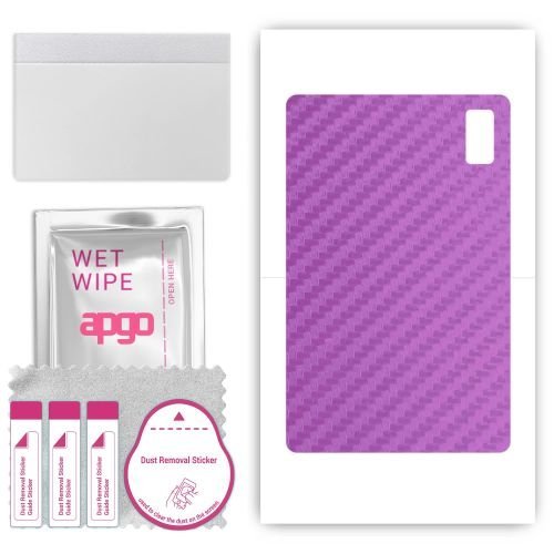 folia naklejka skórka strukturalna na TYŁ do HTC A101 - Carbon Fioletowy - apgo SKINS