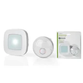 Dzwonki i gongi - Nedis DOORB220CWT dzwonek bezprzewodowy, 230 V, biały - miniaturka - grafika 1