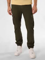 Spodnie męskie - Tommy Jeans Spodnie Mężczyźni Bawełna zielony jednolity, 30-30 - miniaturka - grafika 1