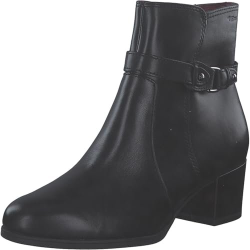 Tamaris Damskie botki na obcasie 1-25373-45, czarne, 40 EU, czarny, 40 EU