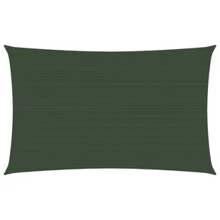 vidaXL Żagiel przeciwsłoneczny, 160 g/m, ciemnozielony, 3x6 m, HDPE 311460 - Parasole ogrodowe - miniaturka - grafika 7