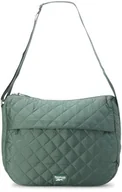 Torebki damskie - Reebok Damska torba crossbody - stylowa lekka nylonowa pikowana i niepikowana codzienna torba na ramię dla kobiet, Pikowana zielona Celine, rozmiar uniwersalny - miniaturka - grafika 1